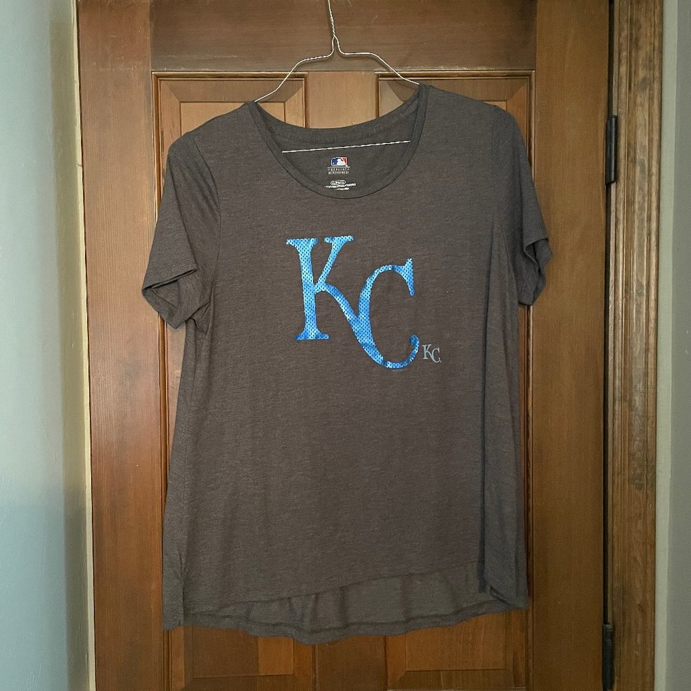 Size XL dark gray Kansas City Royals t-shirt